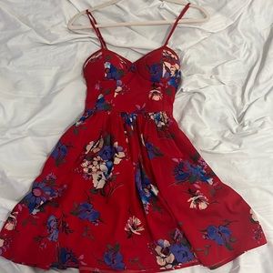 Red Floral Dress